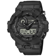 Casio G-Shock GA-700BCE-1AER με Μαύρο Καουτσούκ Λουράκι